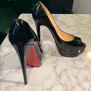 Christian Louboutin Fetish Pump Black Patent 6”
